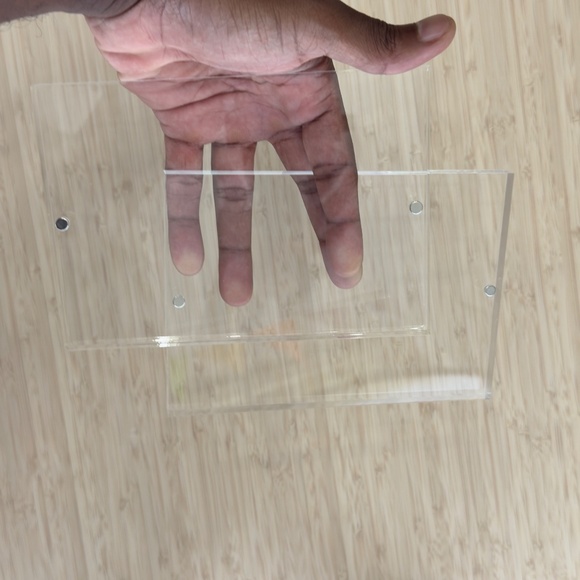 Acrylic 4x6 inch Block Tabletop Picture Frame - Picture 3 of 4